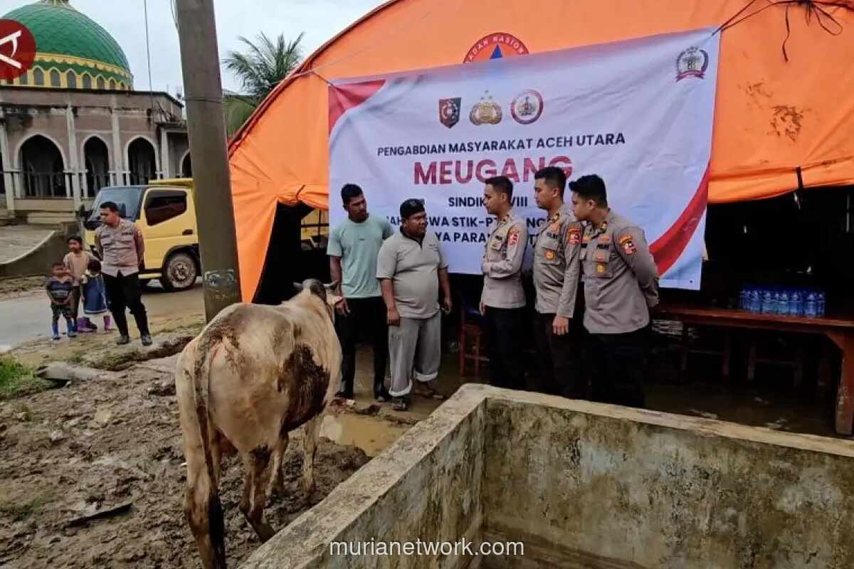 Mahasiswa STIK-PTIK Hidupkan Tradisi Meugang untuk Penyintas Bencana di Aceh Utara