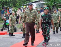 Menhan Tinjau Kesiapan Prajurit Yonif di Dompu, Tekankan Peran TNI sebagai Tentara Rakyat
