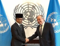 Menlu RI Tegaskan Prinsip Dua Negara dalam Pertemuan dengan Sekjen PBB