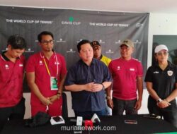 Erick Thohir Saksikan Langsung Tim Tenis Indonesia Lolos ke Grup II Piala Davis