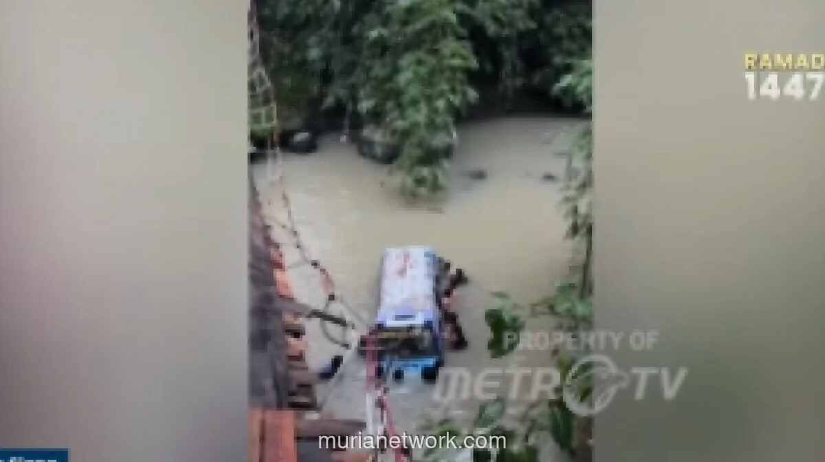 Jembatan Gantung Putus di Tanggamus, 18 Penumpang Selamat Meski Tercebur ke Sungai