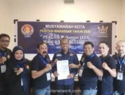 Mochtar Djuma Terpilih Aklamasi Pimpin Percasi Makassar hingga 2030