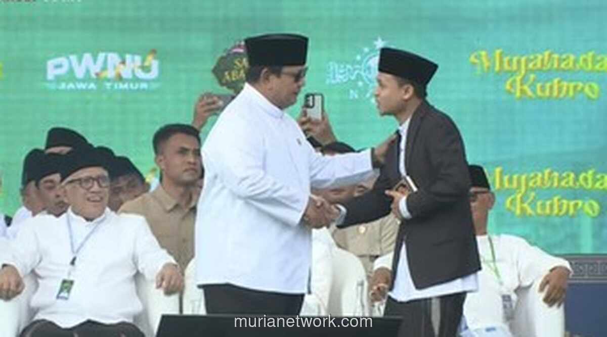Presiden Prabowo Beri Souvenir Khusus kepada Qori Terbaik di Acara Satu Abad NU