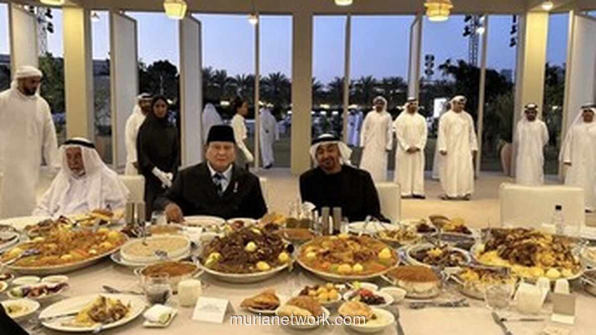Prabowo Berbuka Puasa Bersama Seluruh Pemimpin Uni Emirat Arab di Abu Dhabi