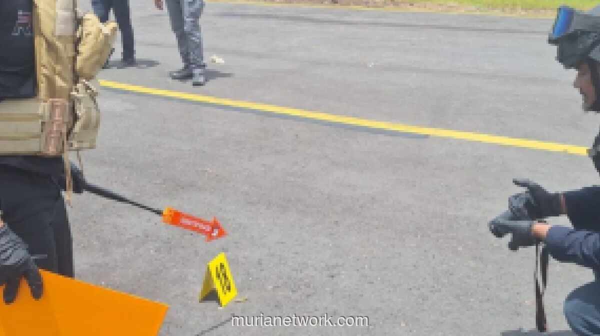 Tim Gabungan Olah TKP Penembakan Pesawat di Bandara Korowai Batu