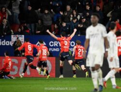 Osasuna Kalahkan Real Madrid 2-1 di Sadar, Puncak Klasemen Terancam