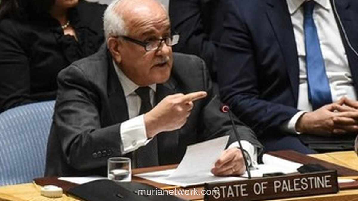 Utusan Palestina Desak Dunia Hentikan Kebijakan Perampasan Tanah Israel di Tepi Barat