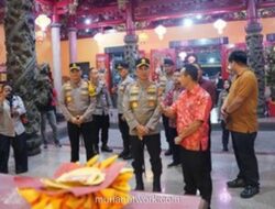Kapolda Sumsel Tinjau Langsung Pengamanan Klenteng Jelang Imlek di Palembang