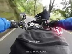 Pengendara Motor Terlempar ke Jurang Usai Disalip Rombongan Moge di Cianjur