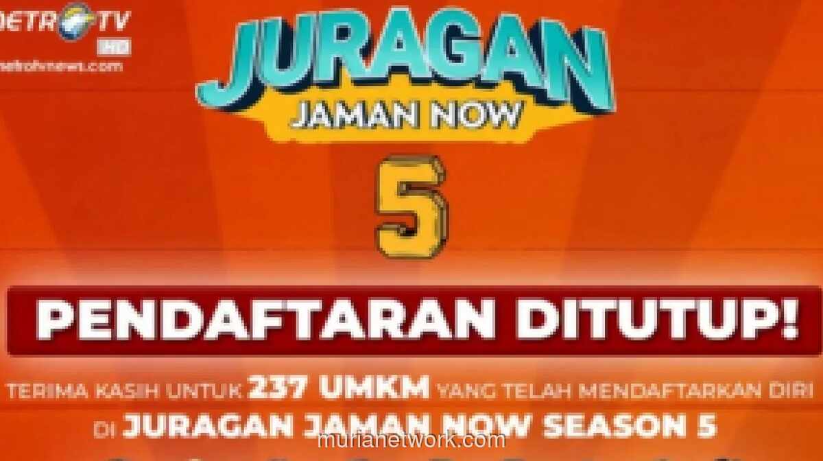Pendaftaran Juragan Jaman Now Season 5 Ditutup, 237 UMKM Bersaing