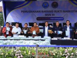 BNN Musnahkan Lebih dari 100 Kg Sabu dan Narkoba Sintetis Hasil Lima Kasus