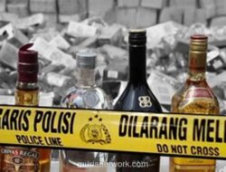 Operasi Pekat Maung 2026 Polda Banten Sita 7.471 Botol Miras Ilegal