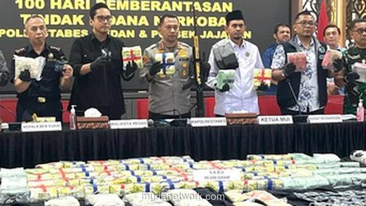 Polisi Sita 80 Kg Sabu dan 50.000 Ekstasi di Asahan, Otak Perempuan Diburu