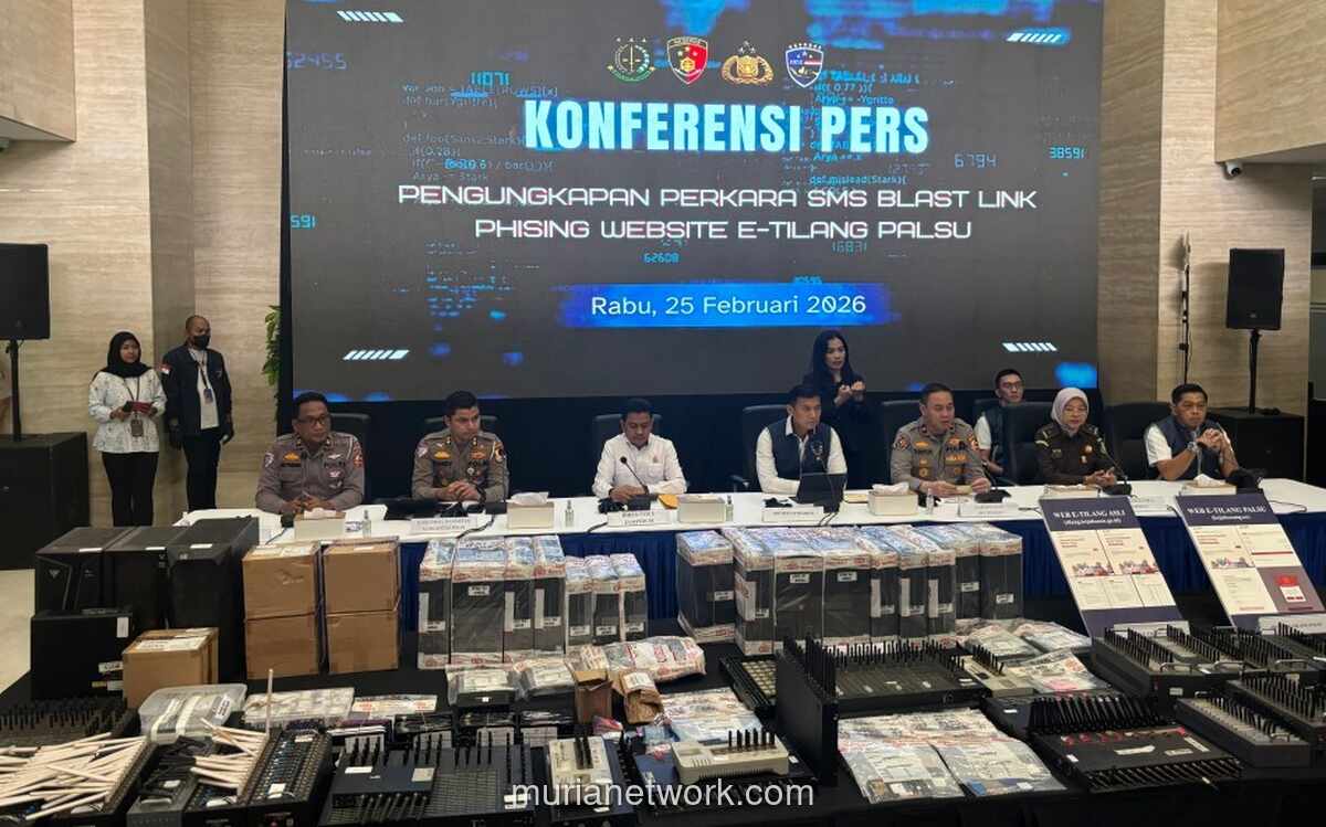 Polisi Bongkar Jaringan SMS Phishing e-Tilang Palsu yang Dikendalikan dari China