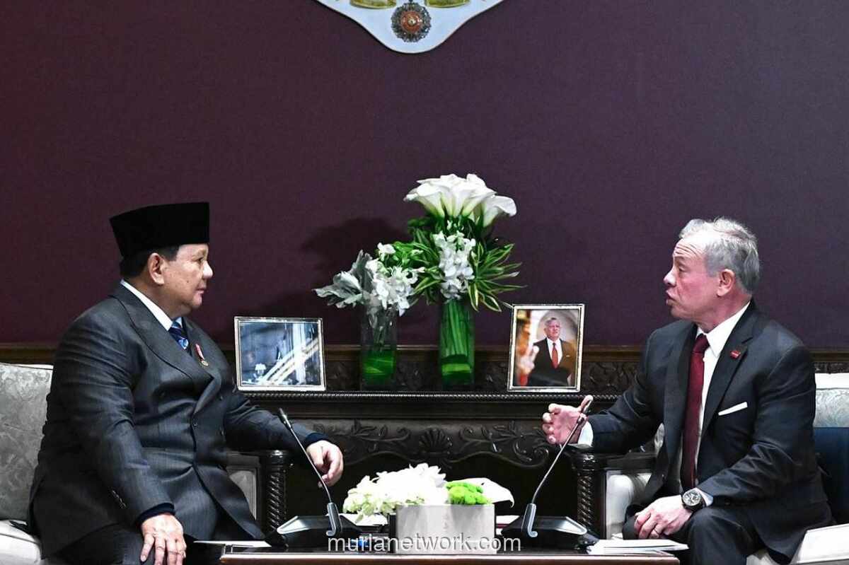 Prabowo dan Raja Abdullah Sepakat Tingkatkan Koordinasi untuk Perdamaian Palestina