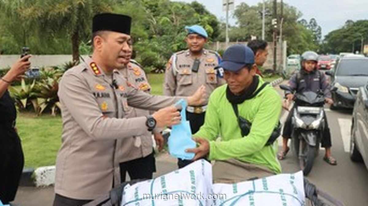 Polres Metro Tangerang Kota Gelar Buka Puasa Bersama 550 Warga dan Pengemudi Ojol
