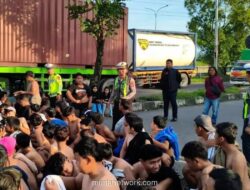 Satlantas Sidoarjo Sita 232 Kendaraan dalam Razia Balap Liar di Porong