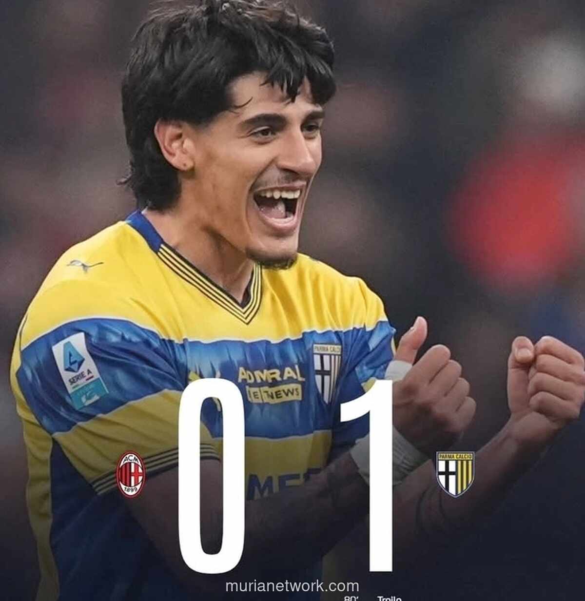 AC Milan Tersungkur di San Siro, Kalah 0-1 dari Parma