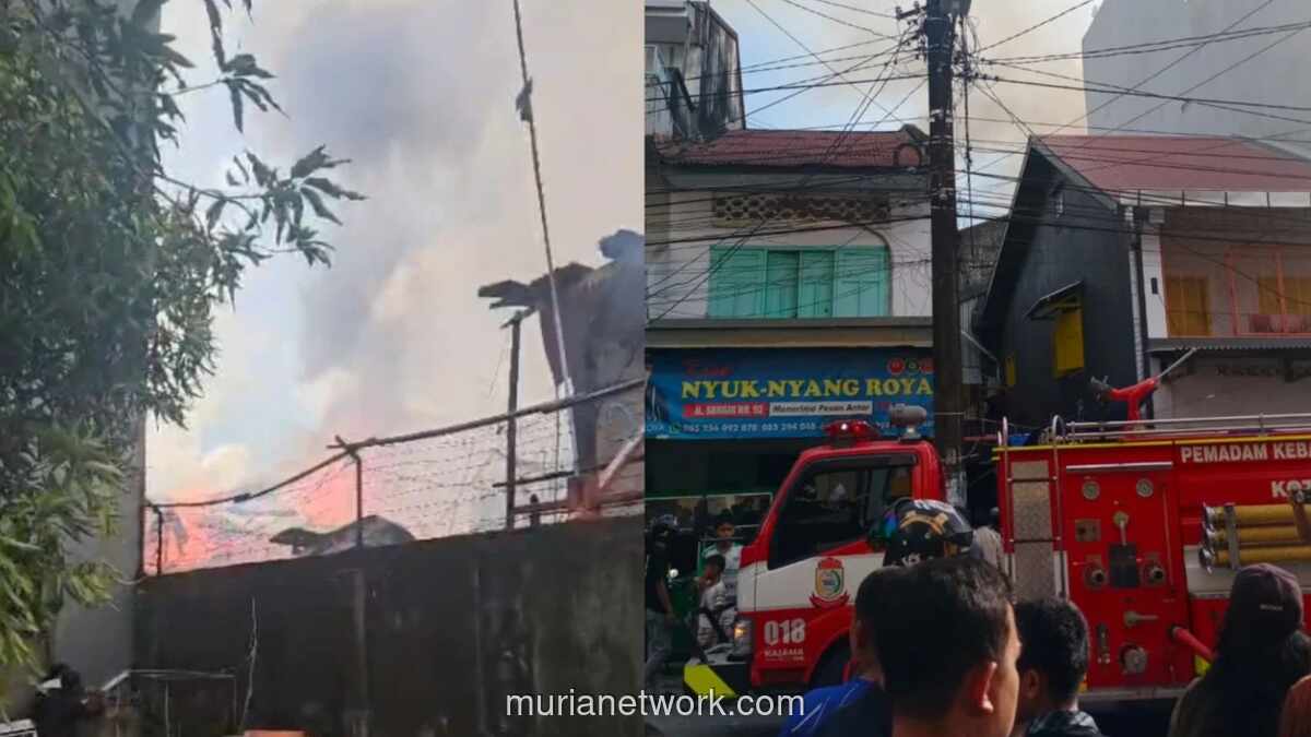 Bocah Bermain Korek Api Picu Kebakaran Rumah Kayu di Makassar