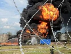Serangan Drone Ukraina Picu Kebakaran Kilang Minyak Rusia Usai Pembicaraan Damai Alot
