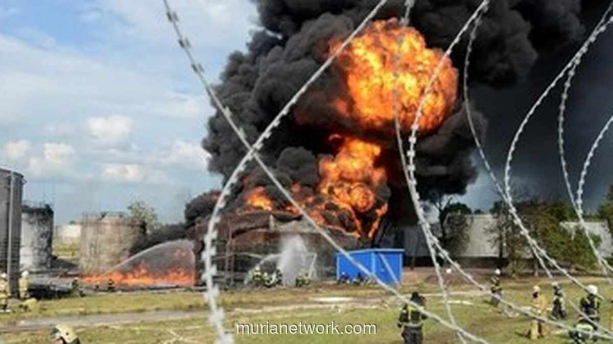 Serangan Drone Ukraina Picu Kebakaran Kilang Minyak Rusia Usai Pembicaraan Damai Alot