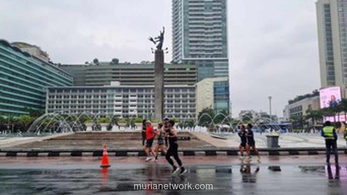 Car Free Day Bundaran HI Sepi di Awal Ramadan, Peserta Nikmati Suasana Lapang