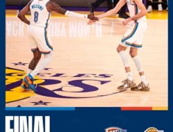 Thunder Kukuhkan Puncak Klasemen Barat Usai Taklukkan Lakers di Kandang