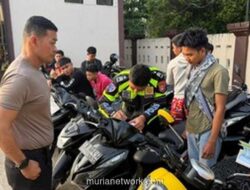Polres Inhil Amankan 14 Motor dalam Razia Balap Liar Menjelang Sahur