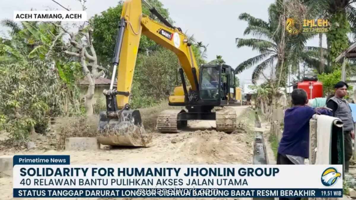 Akses Jalan Utama di Kampung Sekumur, Aceh Tamiang, Akhirnya Terbuka Setelah Terputus 10 Hari