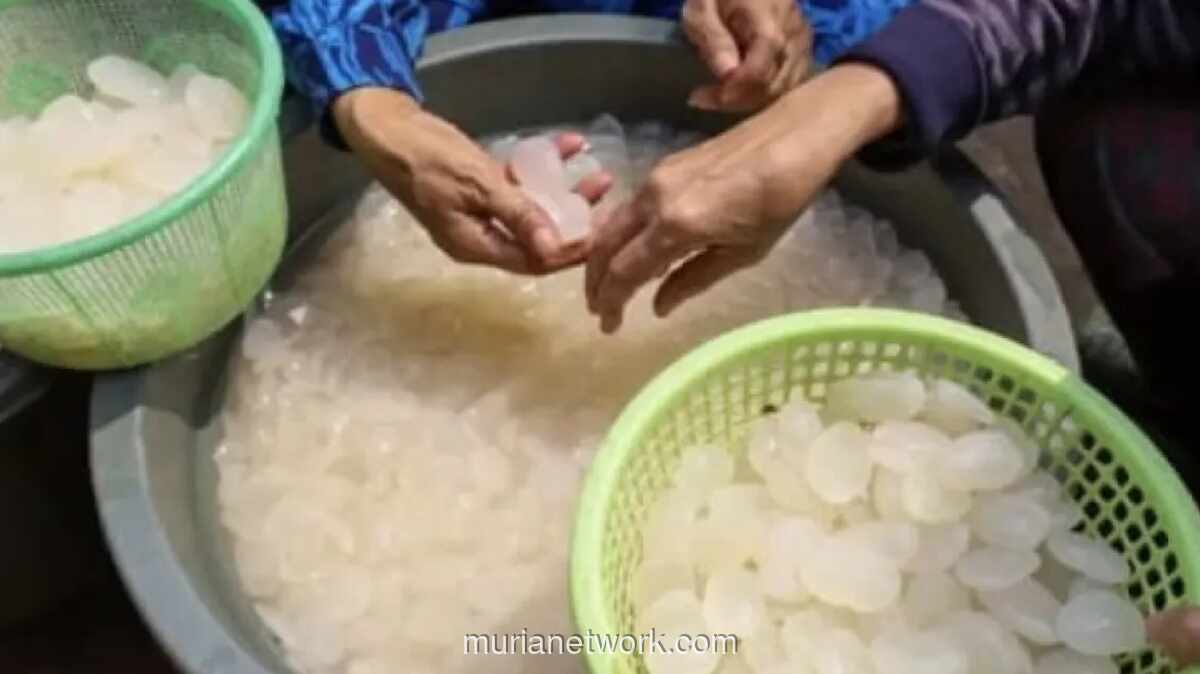 Kolang-kaling Jadi Primadona Musiman di Pasar Induk Kramat Jati Saat Ramadhan