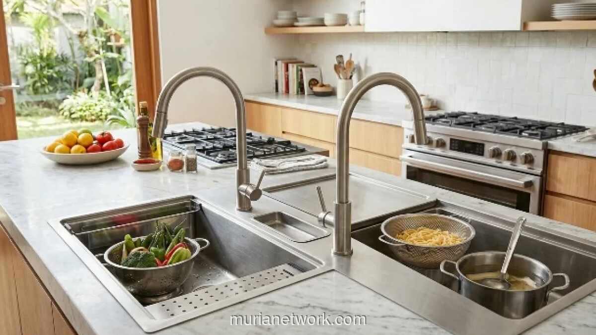 Lima Model Wastafel Dapur Modern untuk Tingkatkan Kenyamanan dan Efisiensi