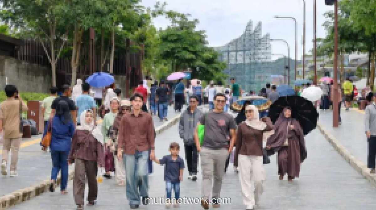 Gelombang Pengunjung IKN Pasca-Lebaran Capai Puluhan Ribu, Otorita Imbau Bawa Tas Pakai Ulang