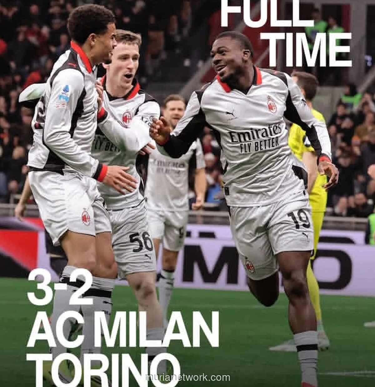 AC Milan Tundukkan Torino 3-2 dalam Laga Sengit di San Siro