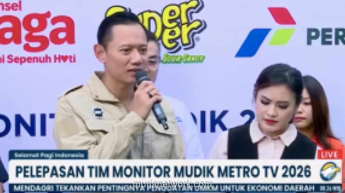 Menteri AHY Lepas Tim Liputan Mudik Metro TV, Tekankan Keselamatan Pemudik