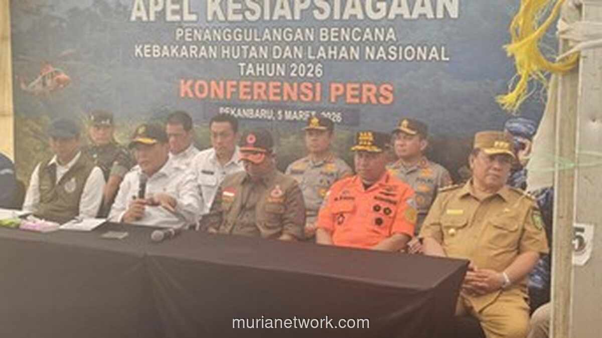 Menko Polkam Pimpin Apel Kesiapsiagaan Karhutla Nasional 2026 di Riau