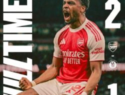 Arsenal Kalahkan Chelsea 2-1, Kokoh di Puncak Klasemen