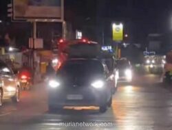 Arus Balik di Simpang Ajibarang Ramai Lancar Meski Diguyur Hujan