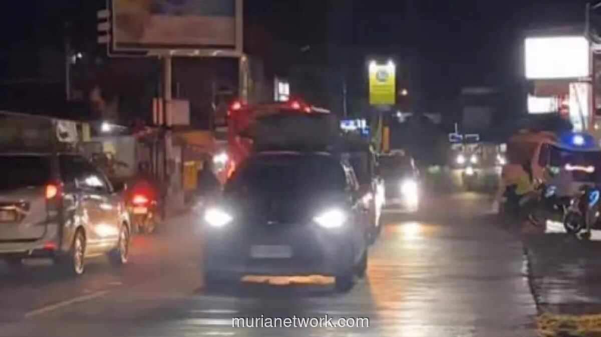 Arus Balik di Simpang Ajibarang Ramai Lancar Meski Diguyur Hujan