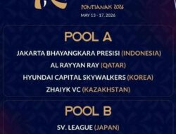 AVC Tetapkan Grup Champions Club Asia 2026, Indonesia Jadi Tuan Rumah dengan Dua Wakil