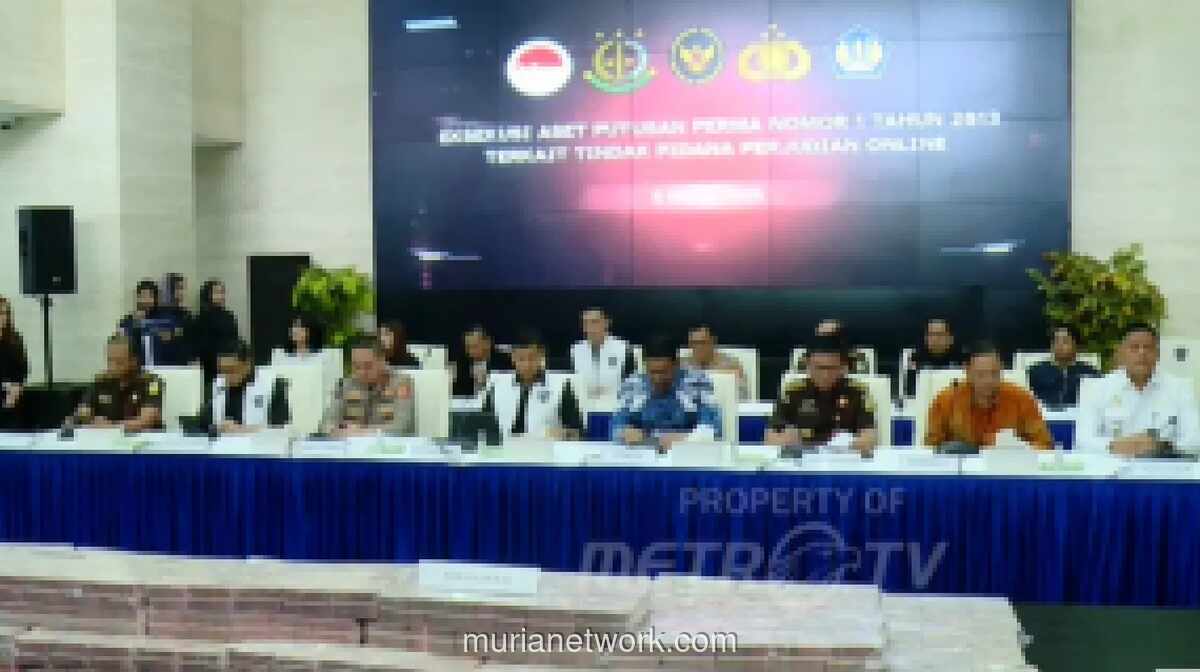 Bareskrim Serahkan Rp58,1 Miliar Hasil Rampasan Judi Online ke Kejaksaan Agung