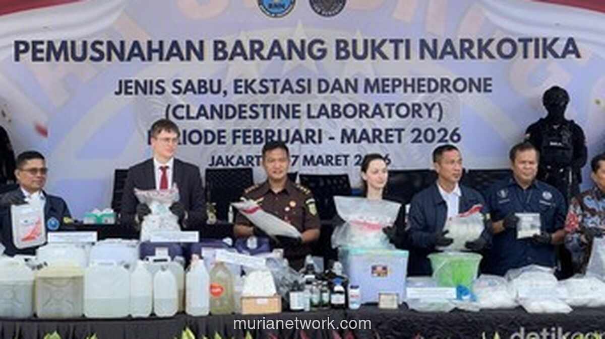 BNN Musnahkan 34,2 Kg Sabu, Ekstasi, dan Party Drug dari Berbagai Kasus