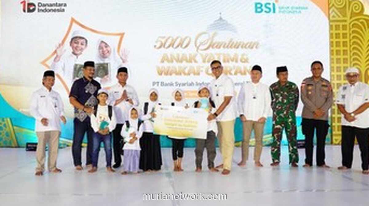BSI dan Danantara Bagikan Santunan ke 5.000 Anak Yatim dan Duafa di 9 Kota