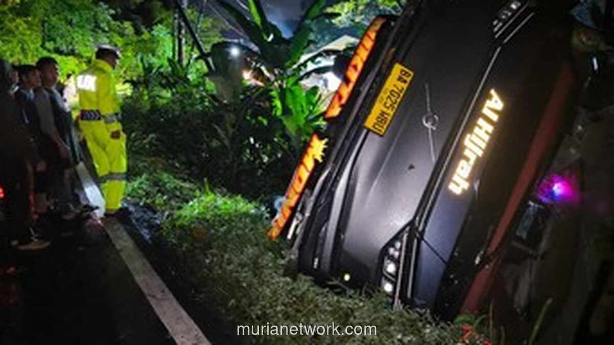 Bus PO Anugerah Terperosok ke Jurang di Lahat, Evakuasi Berlangsung Dini Hari