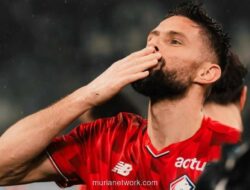 Giroud Cetak Gol Kemenangan, Lille Kalahkan Marseille 2-1