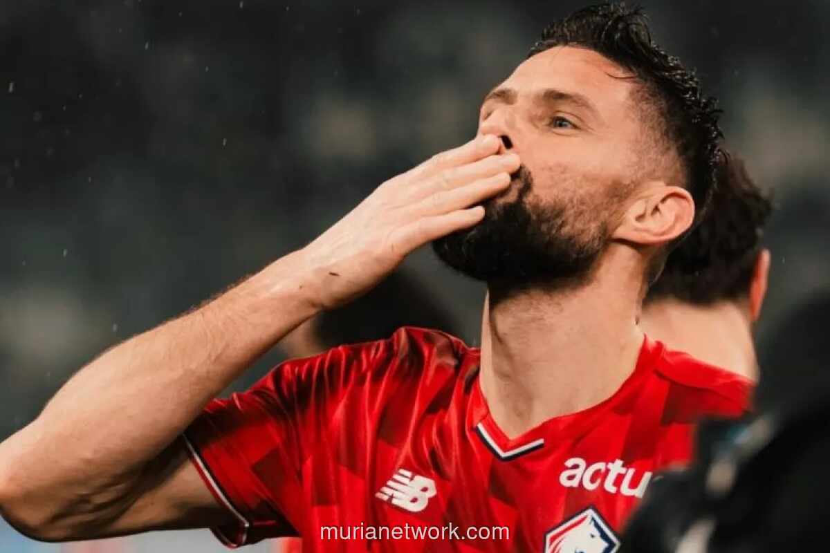 Giroud Cetak Gol Kemenangan, Lille Kalahkan Marseille 2-1