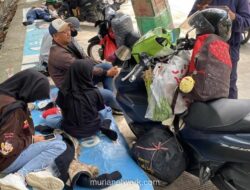 Pemudik Motor Pilih Perjalanan Santai Demi Kesehatan Anak di Jalur Bekasi