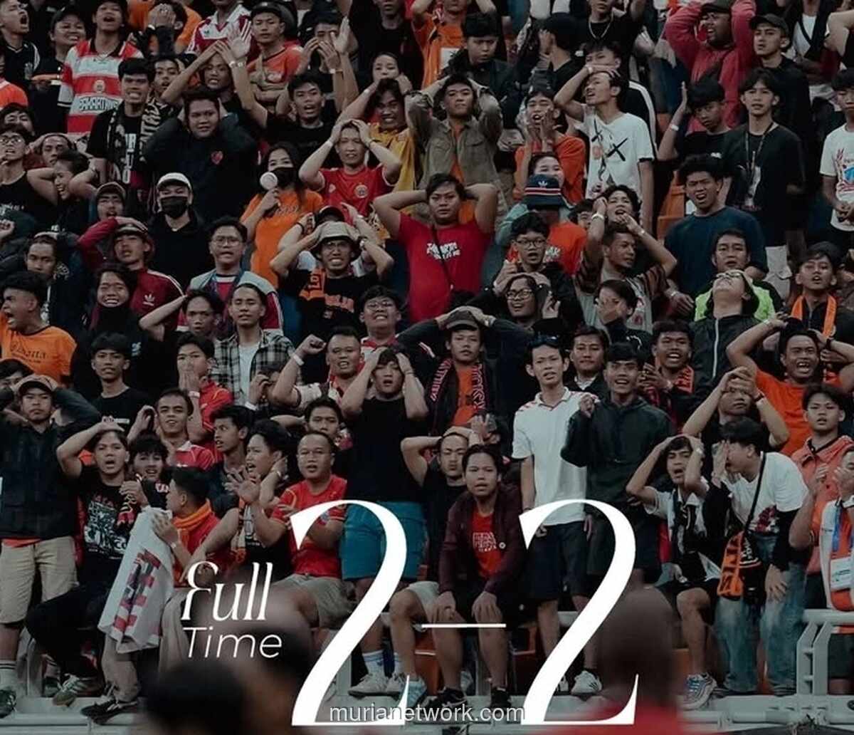 Gol Injury Time Borneo FC Gagalkan Kemenangan Persija di Jakarta