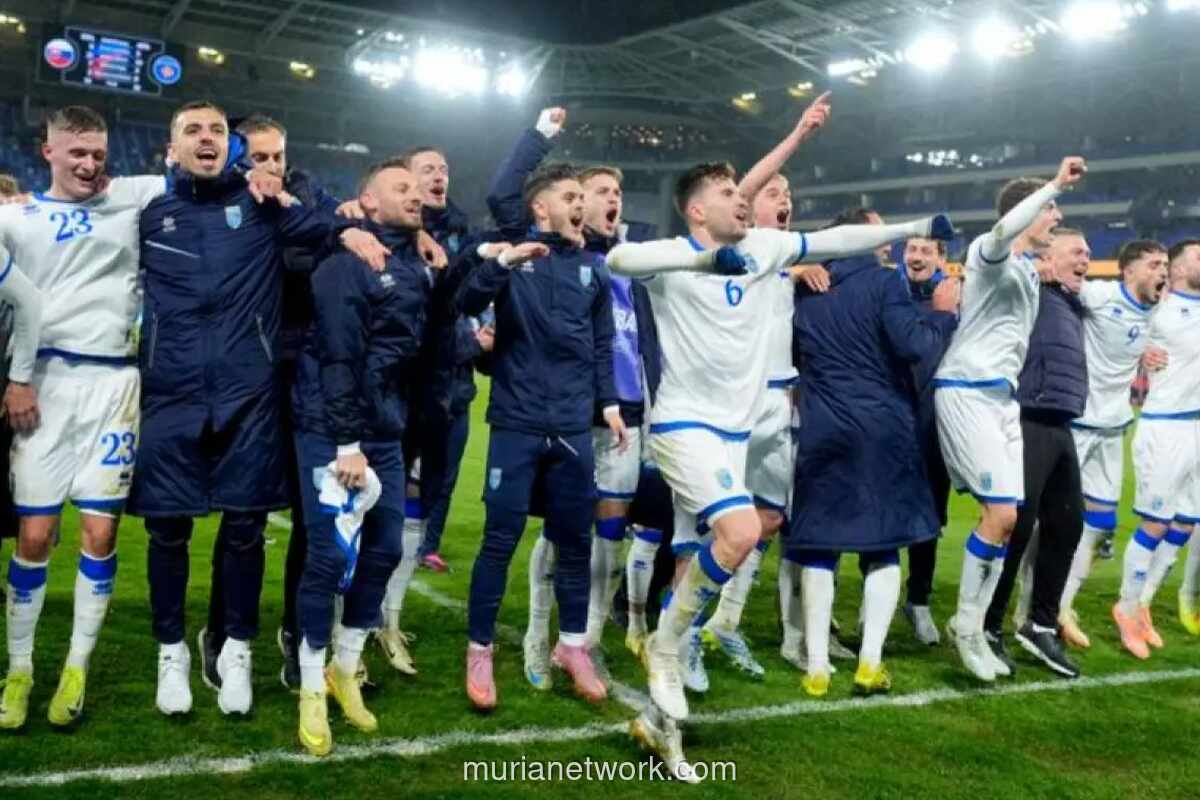 Kosovo Tumbangkan Slovakia 4-3 dalam Drama Semifinal Kualifikasi Piala Dunia