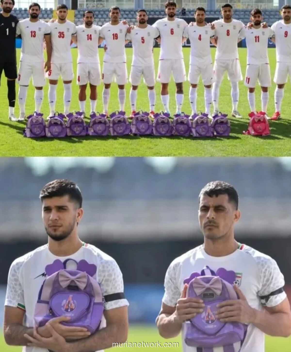 Timnas Iran Gelar Aksi Diam Bawa Tas Sekolah, Berduka untuk 165 Korban Anak di Minab