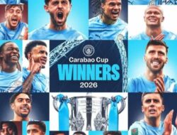 Manchester City Kembali Juara EFL Cup Usai Taklukkan Arsenal 2-0 di Wembley
